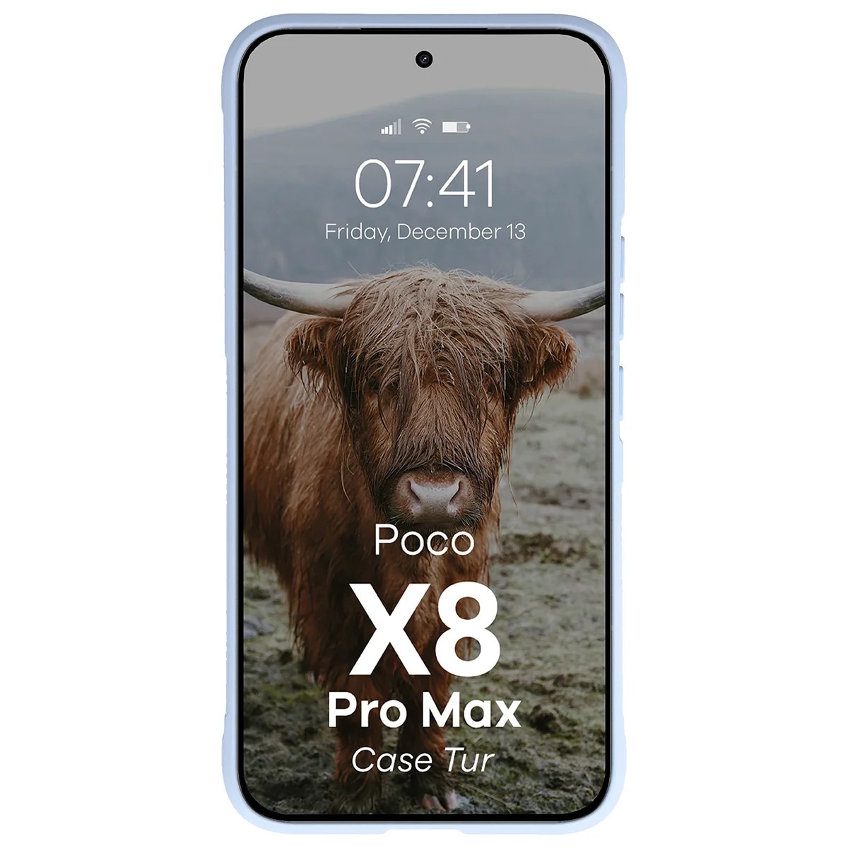 Husa Bizon Case Tur pentru Xiaomi POCO X8 Pro Max, Albastru deschis