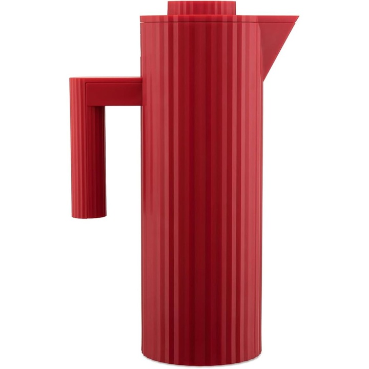 Termos Alessi Plisse 1L rosu plisat ergonomic