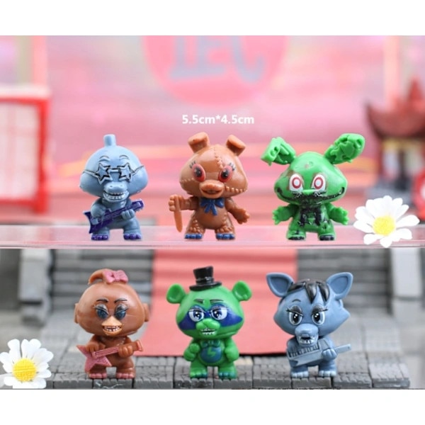Set 4 Figurine tip Five Nights at Freddys Fnaf, multicolor, 15 cm
