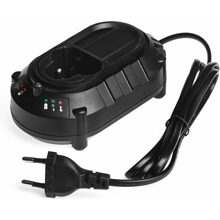 Incarcator pentru baterii litiu-ion 10.8V-12V, negru, 240g, ABS, 12x8x5cm