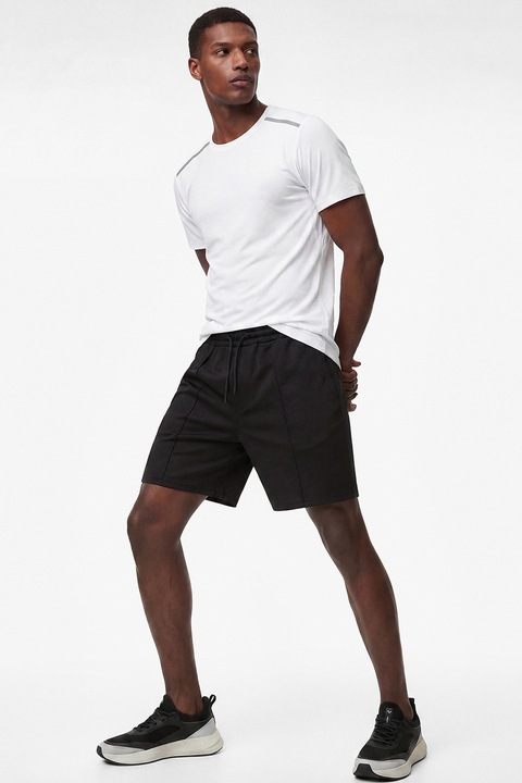 KOTON, Pantaloni scurti relaxed fit, Negru, S