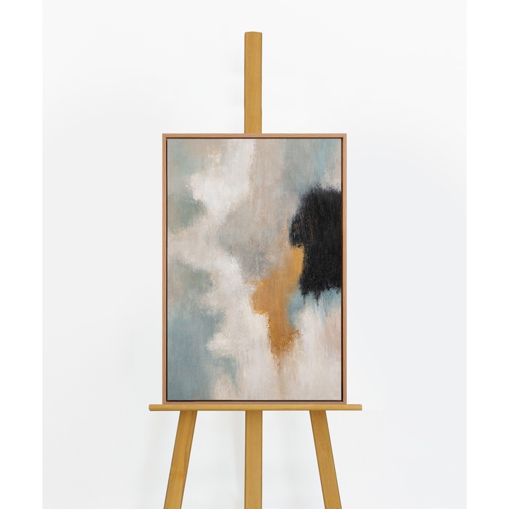 Tablou pictat manual "Transitions of Light" – 60x40 cm, panza, acril, rama decorativa