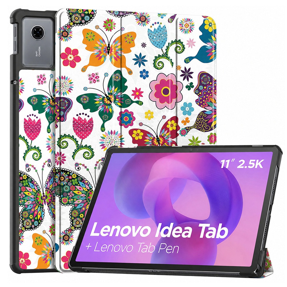 Husa pentru Lenovo Idea Tab 11 Lightweight Slim, tip stand, functie sleep/wake-up si inchidere magnetica, protectie 360 - Butterfly