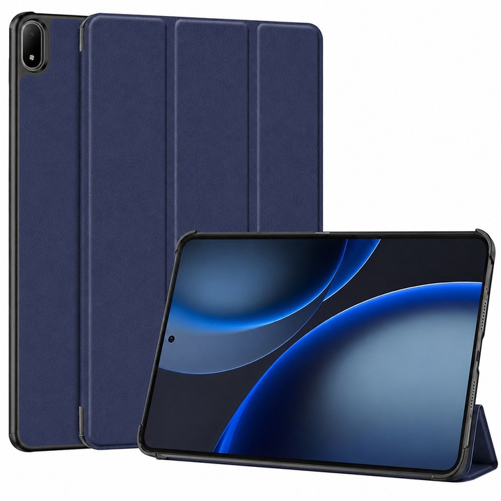 Калъф за Oppo Pad Mini 8.8 Lightweight Slim, тип стойка, магнитно закопчаване, 360 защита - син