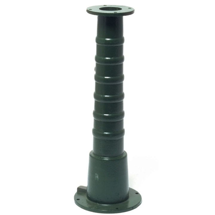 Kézi szivattyú tartó Nostalgie nr. 940105 és 0940106, kerti / udvari dekoráció, öntöttvasból, zöld, H 67 cm, 7 kg, 67 cm magas, beton alapra szerelhető, kézi szivattyú tartozék