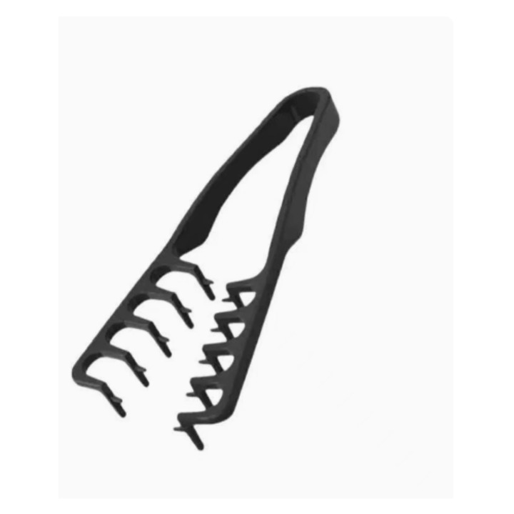 Instrument coafura: pieptene texturare par cu cleste, plastic premium rezistent, culoare neagra