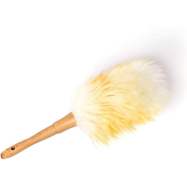 Laveta din lana moale, mana ergonomic, 18x15cm, anti-praf