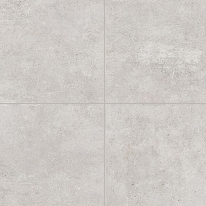 Gresie exterior / interior portelanata Cemento White, 60 x 60 cm, mata, aspect ciment