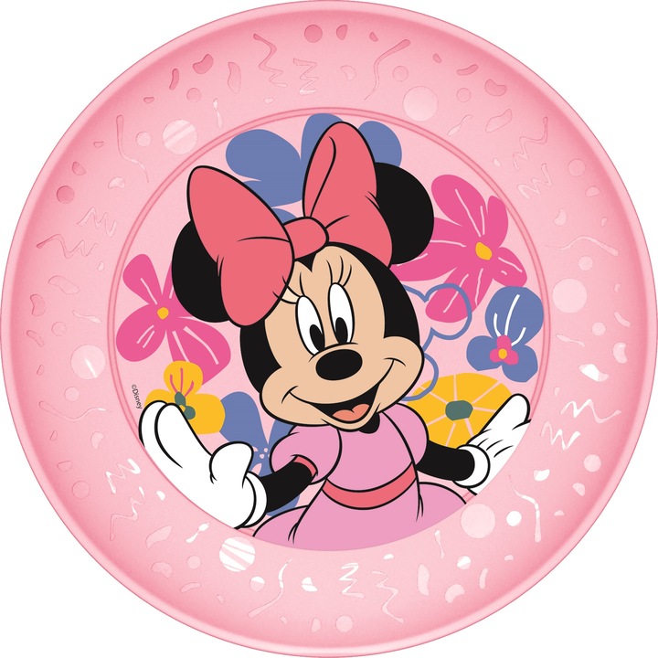 IRIS Licenc Minnie joy műanyag lapostányér