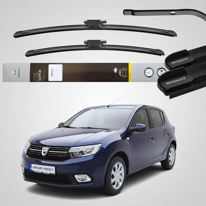 Dacia Sandero II Facelift (2016–2020) Eredeti Ablaktörlő Lapát Készlet 550mm + 475mm (2 db)