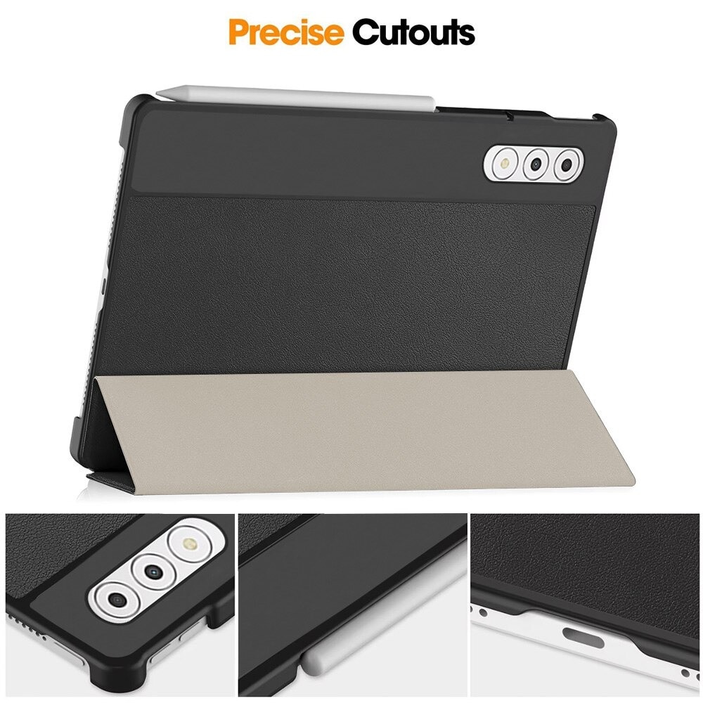 Husa pentru Lenovo Yoga Tab Plus 12.7 Lightweight Slim, tip stand, functie sleep/wake-up si inchidere magnetica, protectie 360 - albastru
