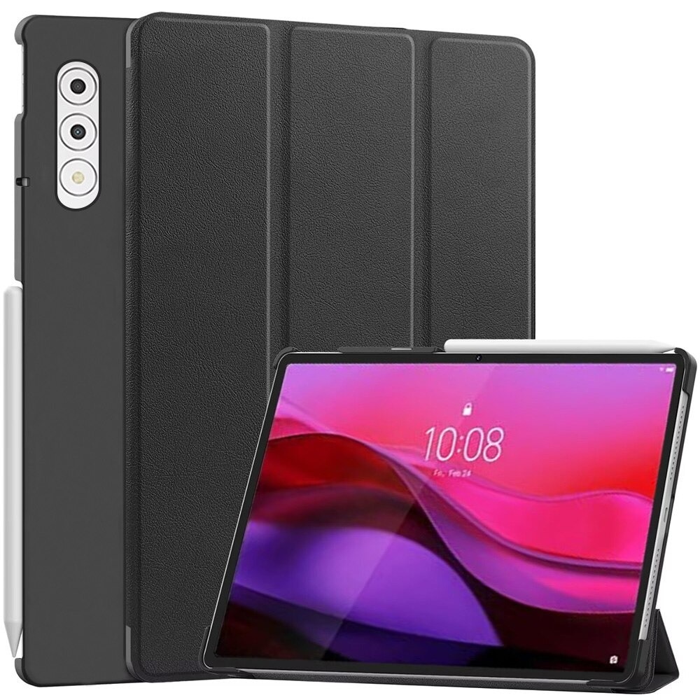 Husa pentru Lenovo Yoga Tab Plus 12.7 Lightweight Slim, tip stand, functie sleep/wake-up si inchidere magnetica, protectie 360 - negru