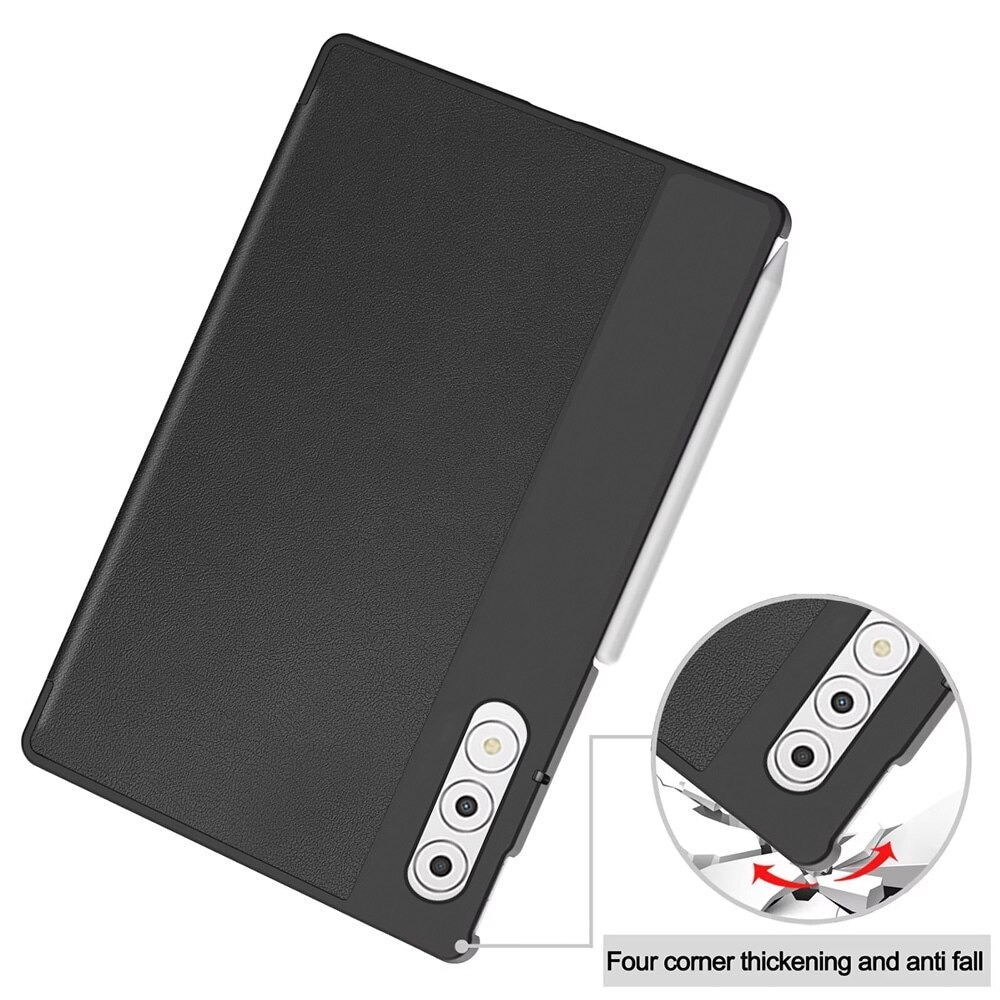 Husa pentru Lenovo Yoga Tab Plus 12.7 Lightweight Slim, tip stand, functie sleep/wake-up si inchidere magnetica, protectie 360 - negru