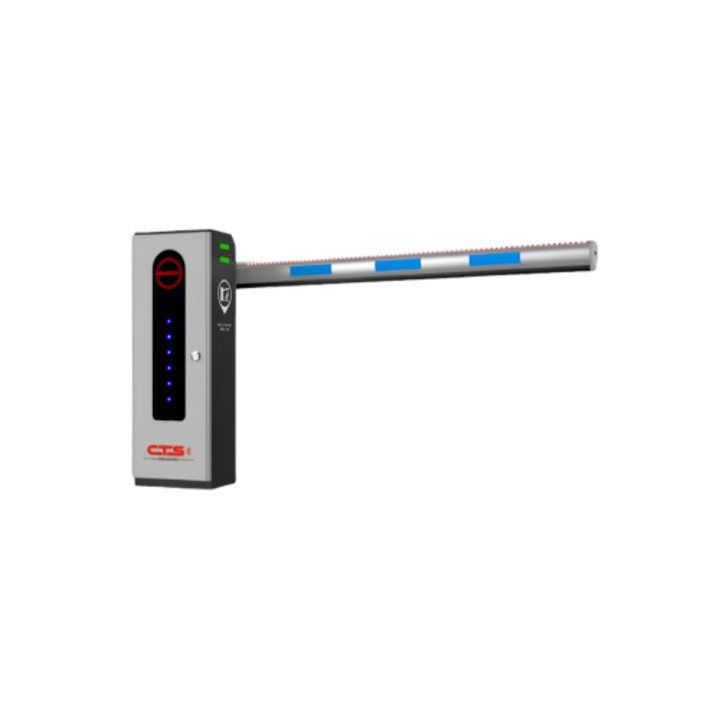 Bariera trafic intens 24V CTS TR30-60 cu semafor integrat, 4.5m brat fix cu LED, cu garnitura