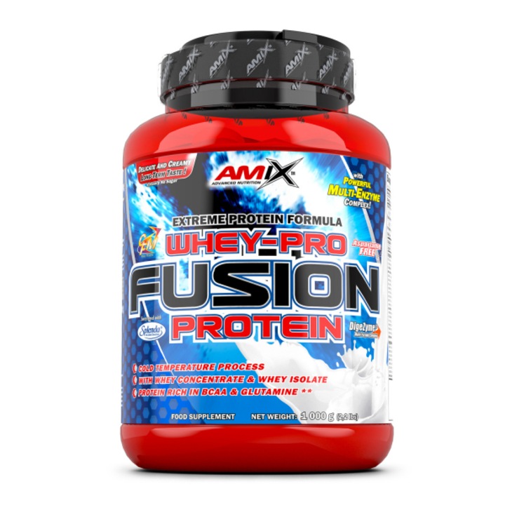AMIX Nutrition - WheyPro FUSION protein - Tejsavó Fehérje - mangó-ananász - 1000g
