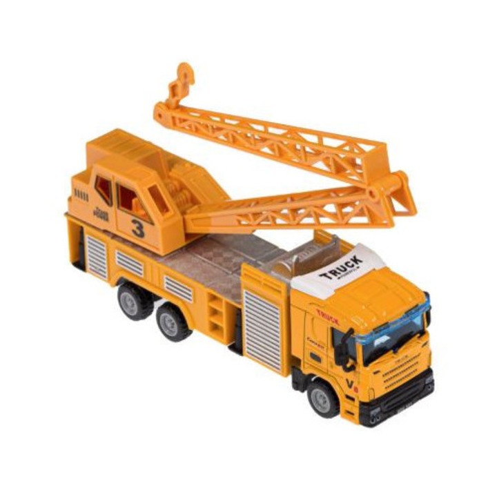 Camion cu Macara de Santier Miniatura 1:64