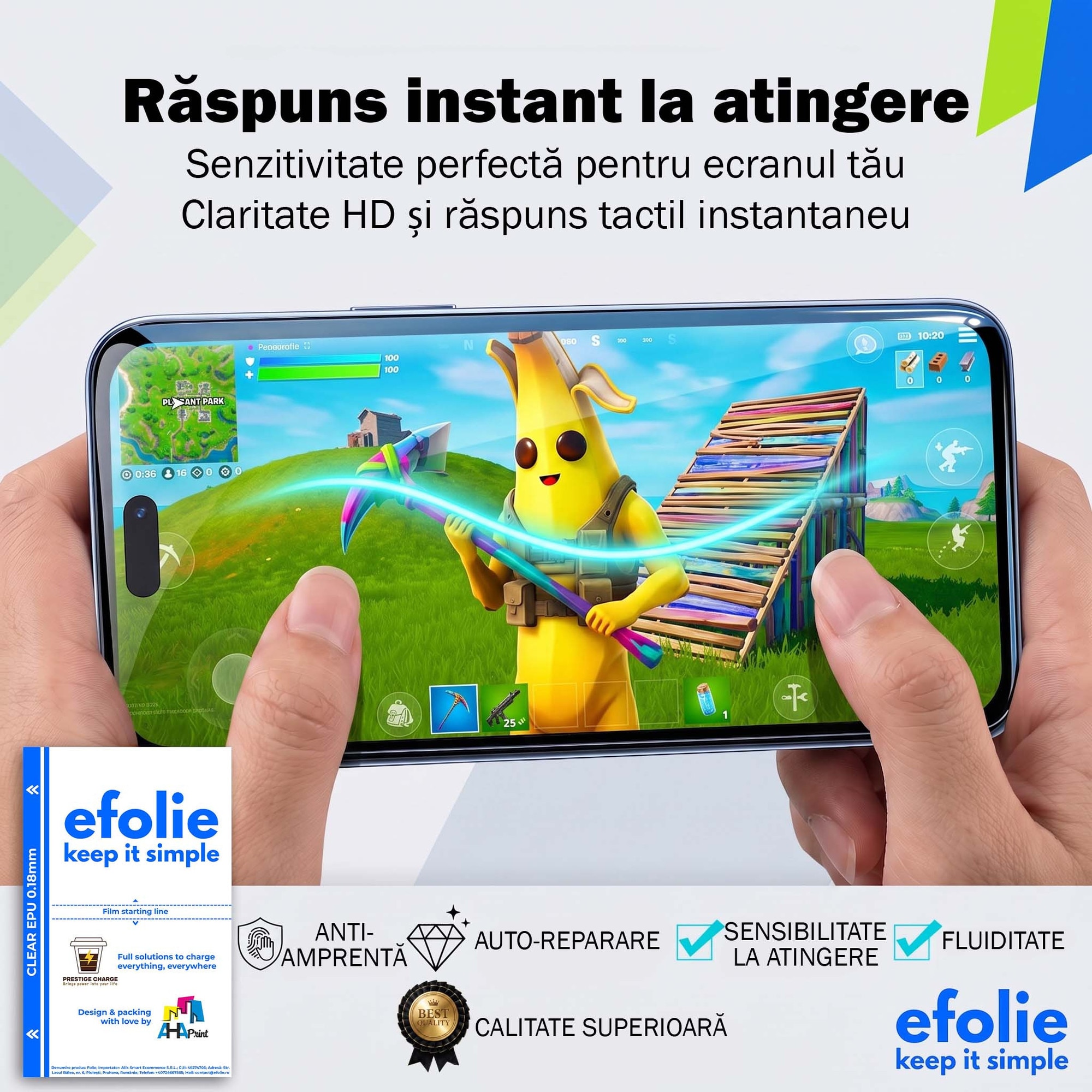 Folie de Protectie Fata Premium, efolie®, Motorola Edge 30, Transparenta, Silicon EPU 0.18mm, Auto-Regenerare, Anti-Amprenta, Strat Oleofob, Claritate HD, Protectie la Socuri si Zgarieturi, Montaj Usor Rapid, Inclus Kit Instalare