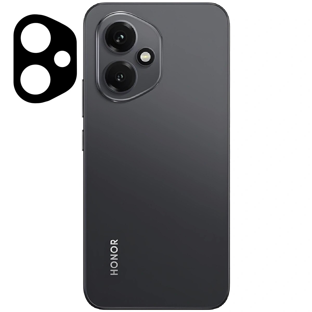 Set 2 folii sticla securizata camera foto Bizon Glass Lens compatibile cu Honor 400, Negru