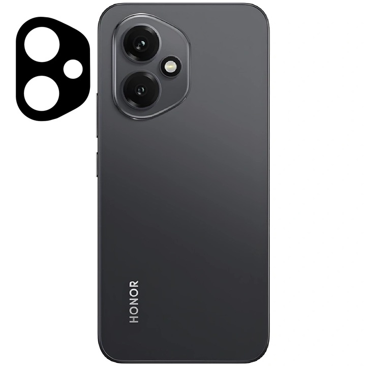 Set 2 folii sticla securizata camera foto Bizon Glass Lens compatibile cu Honor 400, Negru