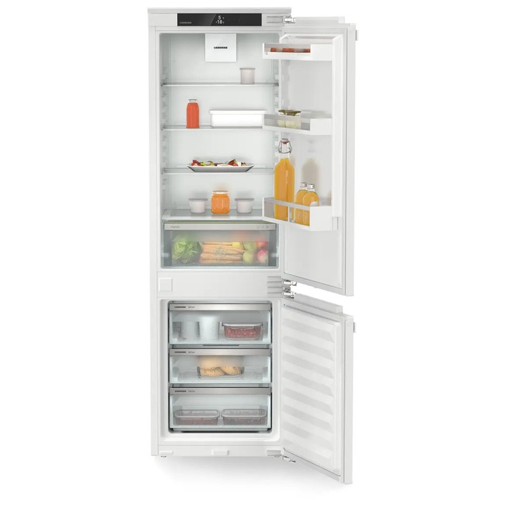 Combina frigorifica integrabila Liebherr ICNd 5103 pure cu EasyFresh si NoFrost, Clasa D, 253 L, 177 H, Alb