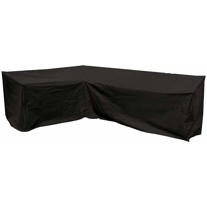 Husa pentru coltar gradina, impermeabila, negru, 215x215x87cm