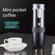 Espressor portabil / cafetiera de calatorie cu baterie reincarcabila, automat, alimentare auto si priza, preparare espresso 45ml, negru, 1 buc
