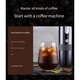 Espressor portabil / cafetiera de calatorie cu baterie reincarcabila, automat, alimentare auto si priza, preparare espresso 45ml, negru, 1 buc