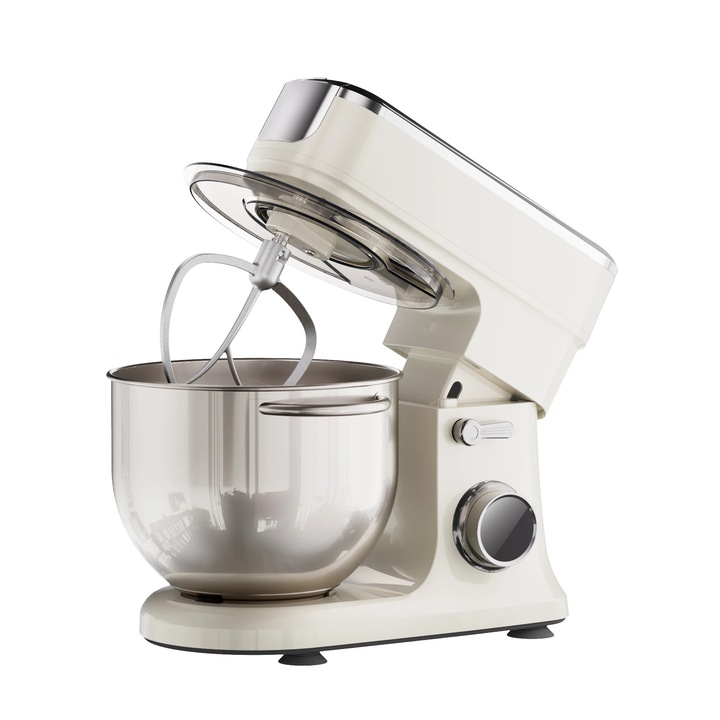 Robot de bucatarie, Mixer planetar, Bol inox 7 l, 1200 W, 11 viteze, 220 V, stech­er UE