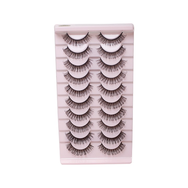 10 чифта руски изкуствени мигли 3D Mink DD Curl-TK03
