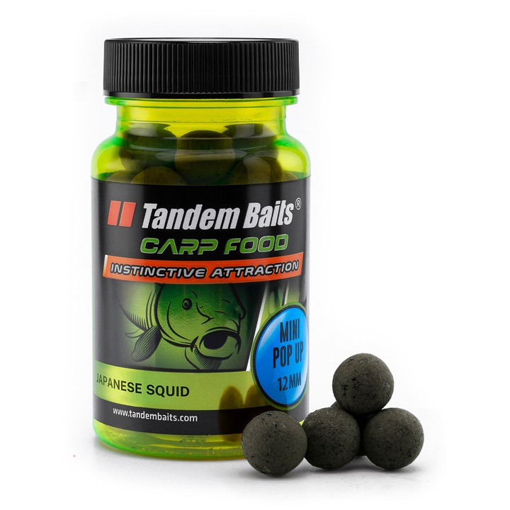 Pop-up Boilies Mini Tandem Baits Carp Food Perfection Squid Japonez 12 mm 30 g