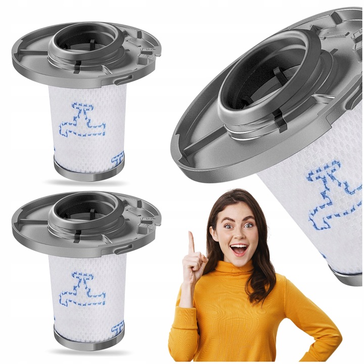 Set 2x Filtru Aspirator, Bounn, Compatibil Cu Tefal X-Force Flex 8.60, X-Pert 6.60, X-Combo, Rowenta ZR009006, Filtrare EPA, Protectie Alergeni, Lavabil, Aer Curat, Calitate Premium, Dimensiuni 85x90mm, Durabil, Eficient, Alb Negru