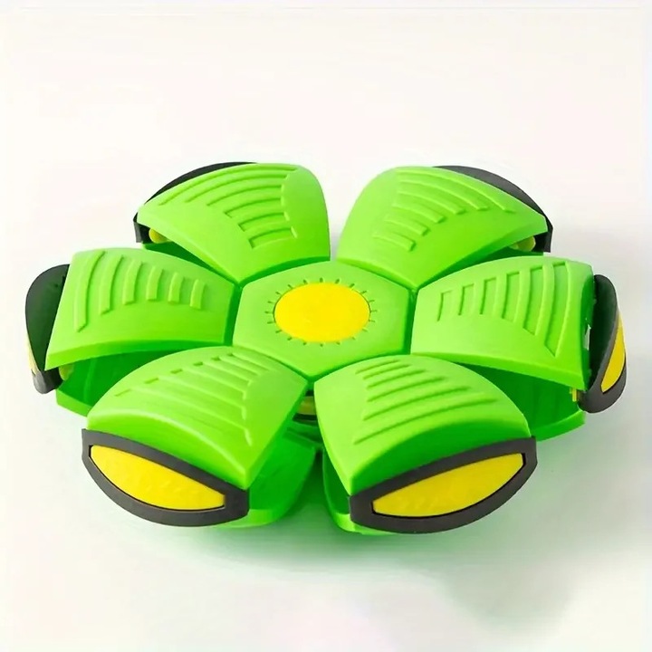 Minge zburatoare transformabila in disc Frisbee, Verde, ETOY®