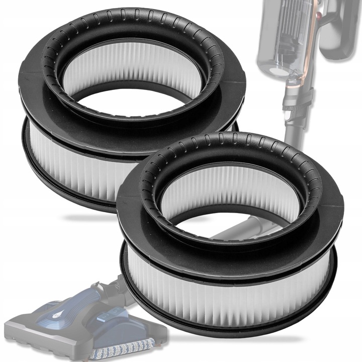 Set 2x Filtru Aspirator, Bounn, Compatibil Cu Tefal Rowenta X-Force Flex 11.60, 12.60, 14.60, 15.60, ZR009008, Filtrare Clasa F9, Motor Protect, Lavabil, Din Poliester, Captare Praf, Calitate Inalta, Dimensiuni 110x52mm, Eficient, Alb