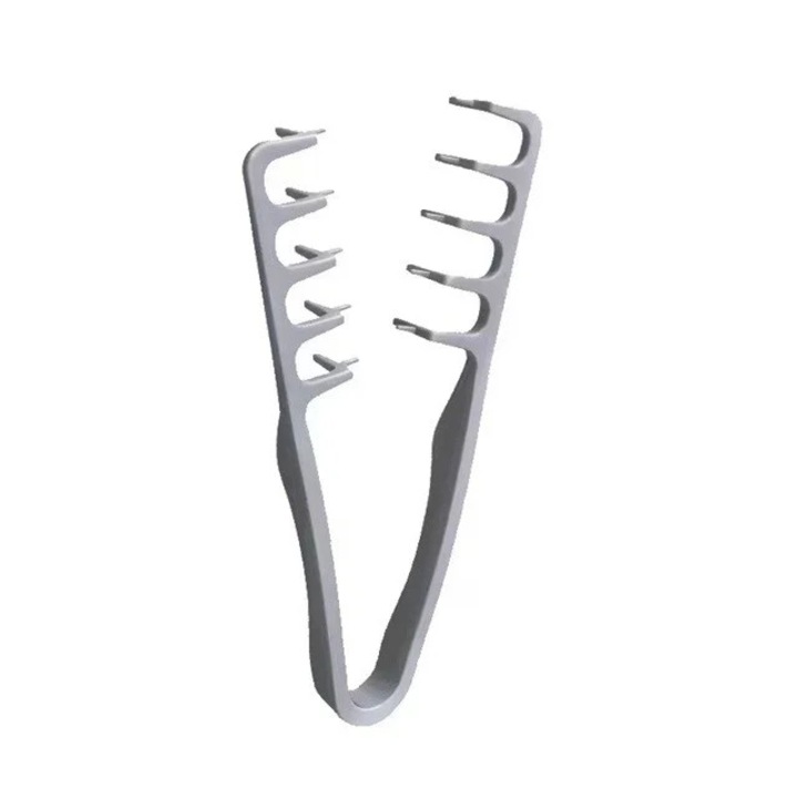 Pieptan de Volum pentru Femei si Barbati, ABS Rezistent, Multifunctional pentru Coafare si Ridicarea Radacinii Firului de Par, Gri, 19 x 9 cm, 40 g