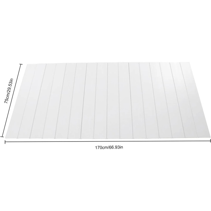 Capac de cada, Placa izolatoare pliabila, Impermeabil, Antipraf, PVC, 75×170 cm, Pentru baie si spa