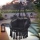 Perna pentru leagan tip cuib si scaun suspendat, impermeabila, 73 x 60 x 10 cm, negru