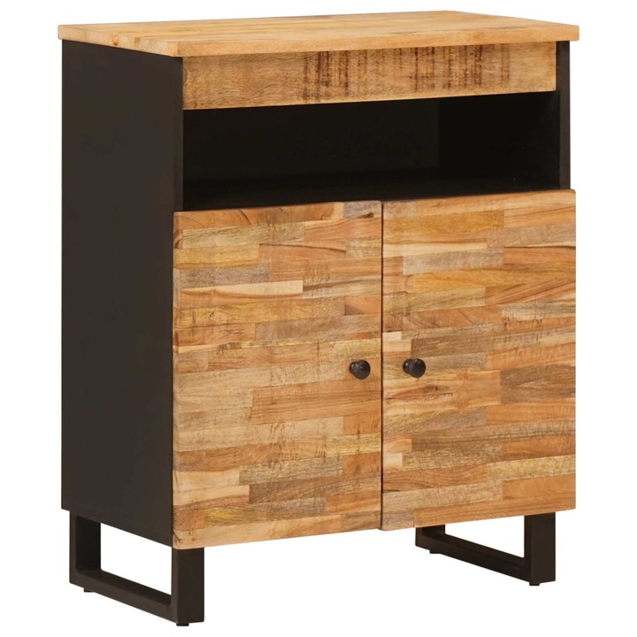 Dulap lateral cu usa Maro 60 x 33 x 75 cm vidaXL, Lemn de mango solid