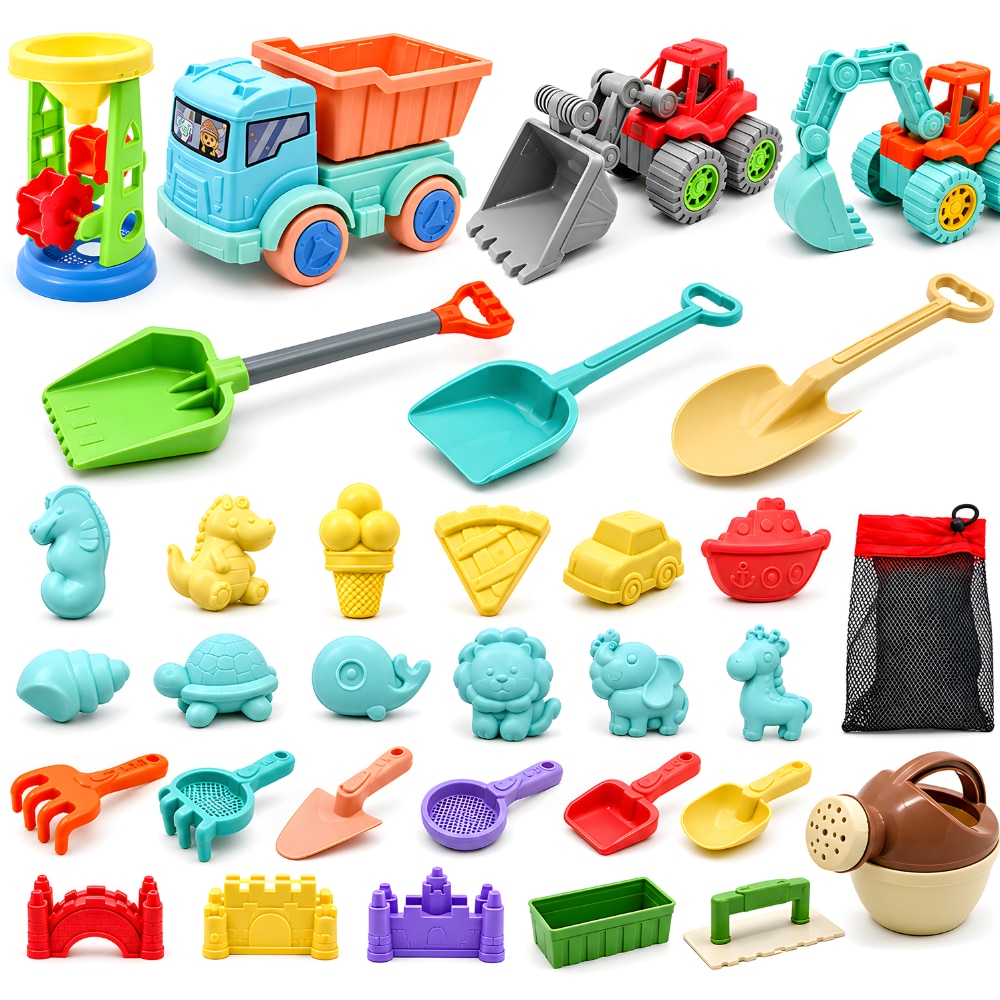 Set Jucarii de Plaja si Nisip KidProtect® SandWorld, 31 de