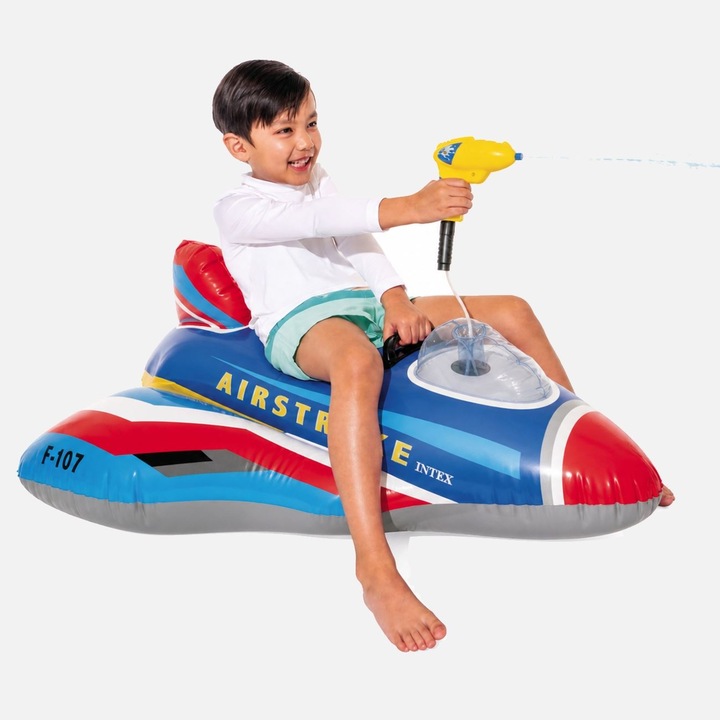 Saltea Gonflabila de Plaja Jet Ski cu Pistol de Apa 117x91x104cm