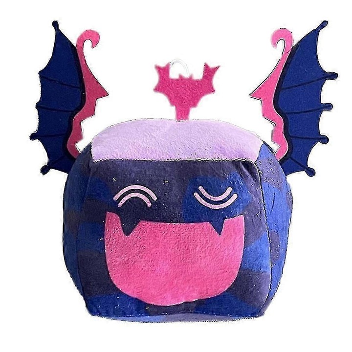 Jucarie de plus fruct Blox Fruits moale si draguta, multicolor, 20x15cm