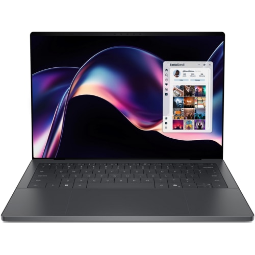 Laptop ultraportabil Dell XPS 14, cu procesor Intel Core Ultra 7 355, 14'' 2K Non-Touch 1-120Hz, 500 nits Anti-Glare, 16GB LPDDR5x, 1TB M.2 PCIe NVMe SSD, Intel Graphics