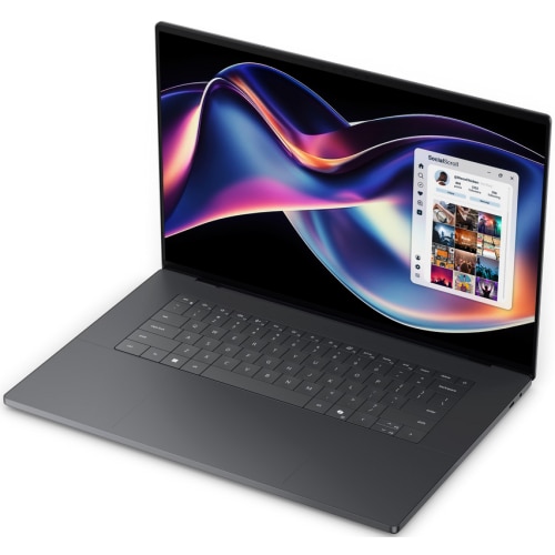 Laptop pentru creatori Dell XPS 16, cu procesor Intel Core Ultra X7 358H, 16'' OLED Touch 3.2K 20-120Hz, 32GB LPDDR5x, 2TB M.2 PCIe NVMe SSD, Intel Arc Graphics, 3 ani garantie