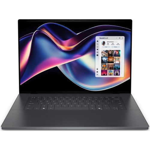 Laptop pentru creatori Dell XPS 16, cu procesor Intel Core Ultra X7 358H, 16'' OLED Touch 3.2K 20-120Hz, 32GB LPDDR5x, 2TB M.2 PCIe NVMe SSD, Intel Arc Graphics, 3 ani garantie
