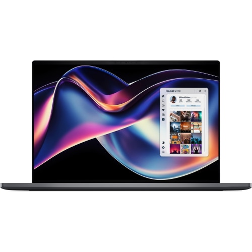 Laptop pentru creatori Dell XPS 16, cu procesor Intel Core Ultra X7 358H, 16'' OLED Touch 3.2K 20-120Hz, 32GB LPDDR5x, 2TB M.2 PCIe NVMe SSD, Intel Arc Graphics, 3 ani garantie