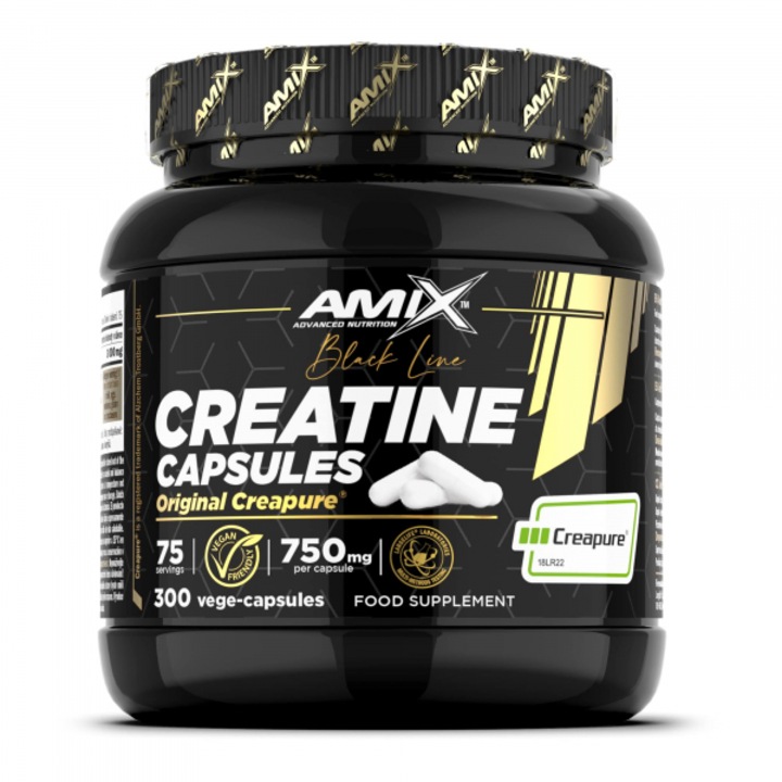 Creatine, Amix, Black Line Creatine Creapure, 300caps