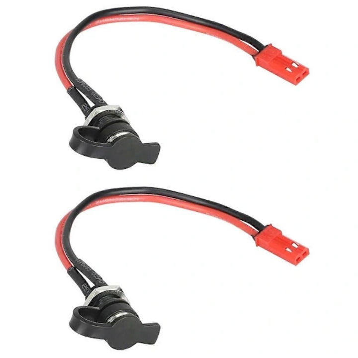 Set 2 bucati, port de incarcare / conector de alimentare pentru Kukirin G3/G4, Kugoo Kirin G4, conexiune sigura, rezistent la uzura, negru/rosu