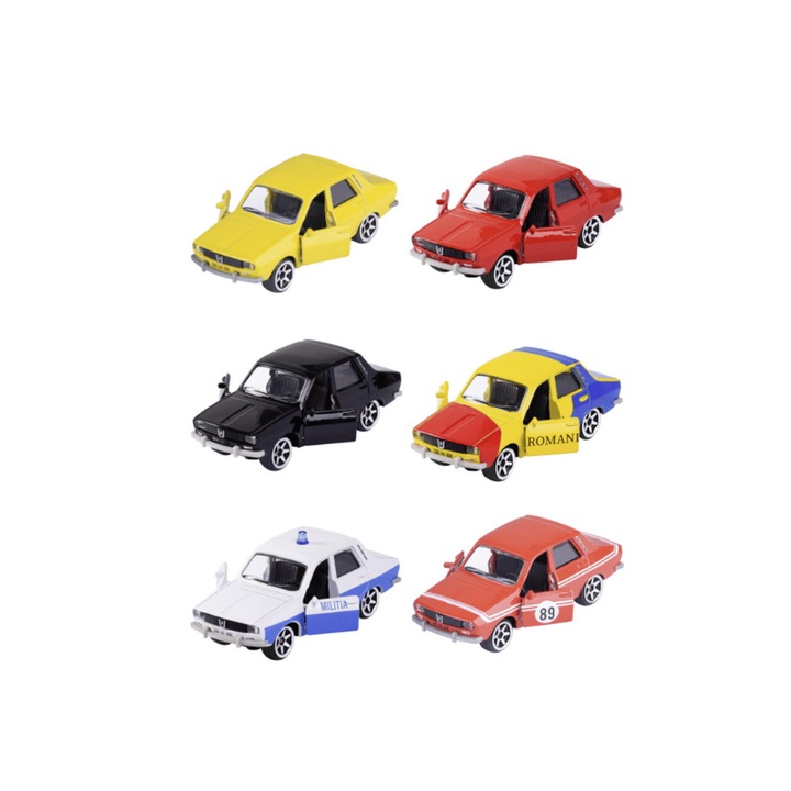 Autómodell készlet 6x Dacia 1300, 1:64, Majorette