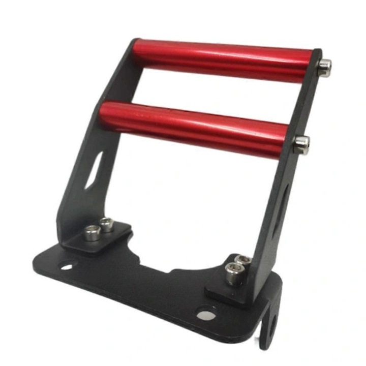 Suport picior/platforma pentru trotineta electrica, metal, pentru furca spate si maner de ridicare, cu stabilitate suplimentara, rosu/negru, 1 buc