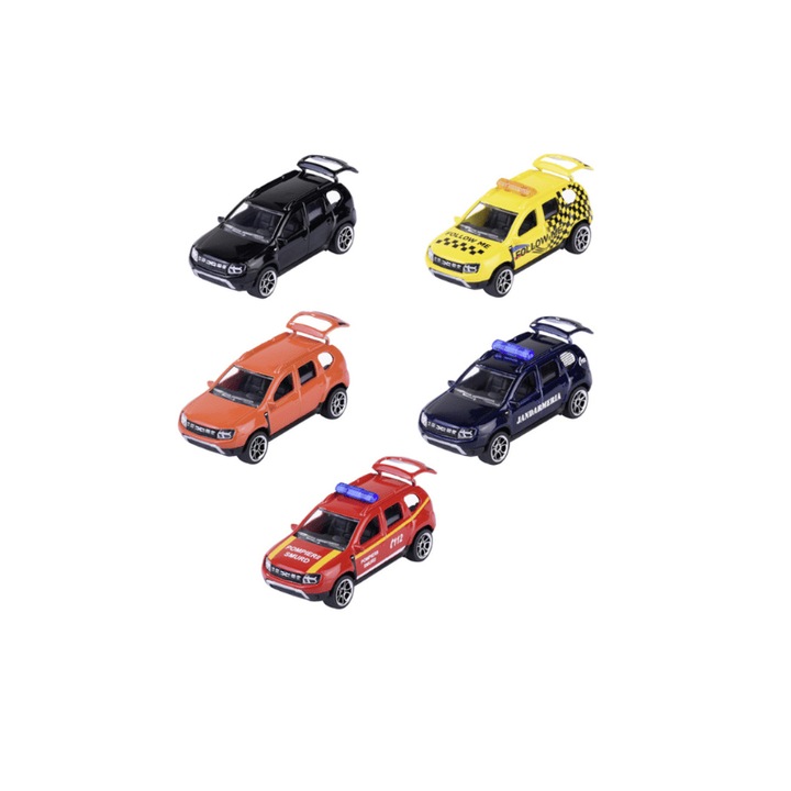 Autómodell ajándékcsomag 5x Dacia Duster, 1:64, Majorette