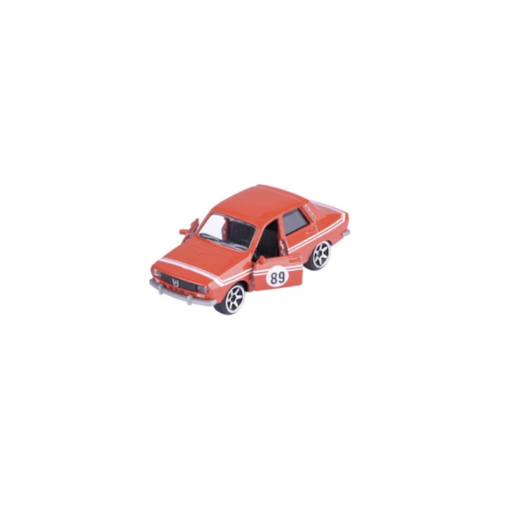 Dacia 1300 piros raliautó modell, 1:64, Majorette